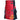 Black & Red Fashionable Kilt With Detachable Chain Kilt Experts
