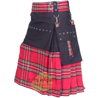 Black & Royal Stewart Modern Kilt For Men Kilt Experts
