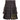 Black Shadow Tartan Heavy 16OZ Leather Straps Utility Kilt - Kilt Experts