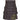 Black Shadow Tartan Heavy 16OZ Leather Straps Utility Kilt - Kilt Experts