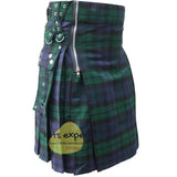 Black Watch Gothic Zipper Utility Kilt Kilt Experts