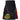 Black Wedding Rainbow Kilt With Stylish Pockets & Chain - Kilt Experts