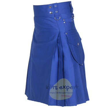 Blue Cargo Utility Kilts For Men Kilt Experts
