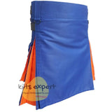 Blue & Orange Two Tone Hybird Kilt Kilt Experts