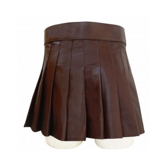 Brown Leather Adjustable Fashion Ladies Kilt Kilt Experts