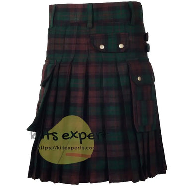 Brown Watch Tartan 16oz heavy Duty Acrylic Wool Kilt for men Kilt Experts