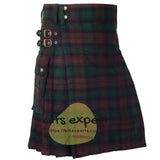 Brown Watch Tartan 16oz heavy Duty Acrylic Wool Kilt for men Kilt Experts