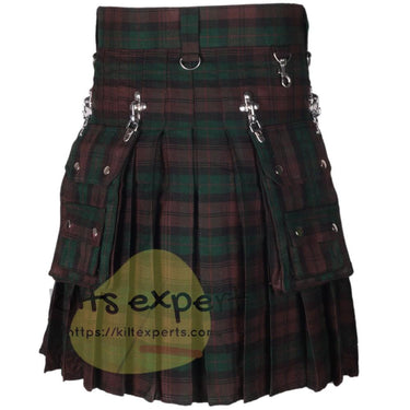 Brown Watch Tartan 16OZ Stud Kilt Kilt Experts