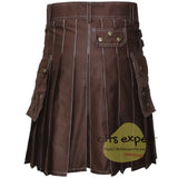 Chocolate Brown Modern Utility Kilt Kilt Experts