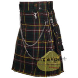 Buchanan Hunting Tartan 16OZ Stud Kilt Kilt Experts