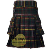 Buchanan Hunting Tartan Leather Straps Utility Kilt Kilt Experts