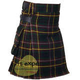 Buchanan Hunting Tartan Leather Straps Utility Kilt Kilt Experts