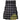 Buffalo Grey/Black Acrylic Wool 16oz Leather Straps Kilt For Men's Kilt Experts