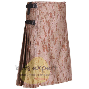 Camo Comfort Deal: Stylish Men's Kilt for Outdoor Adventures - Kilt Experts