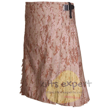 Camo Comfort Deal: Stylish Men's Kilt for Outdoor Adventures - Kilt Experts
