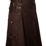 Chocolate Brown Cargo Utility Kilts For Men Kilt Experts