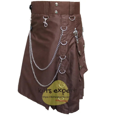 Chocolate Brown Stud Kilt Kilt Experts
