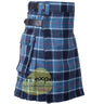 USA Navy Tartan 16oz heavy Duty Acrylic Wool Leather Straps Kilt for men Kilt Experts