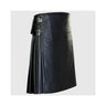 Fashionable Cowhide Leather Pleated Kilt Kilt Experts