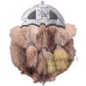 Full Dress Rampant Lion Design Cantle Sporran With Leather Belt and Chain - Kilt Experts