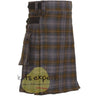 Gordon Weathered Tartan Heavy 16OZ Leather Straps Utility Kilt - Kilt Experts