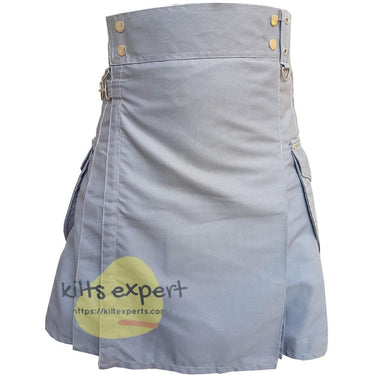 Grey Cargo Kilt Kilt Experts