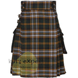 Heritage Of Ireland Tartan Acrylic Wool Heavy 16Oz Utility Kilt - Kilt Experts