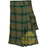 Ireland National Tartan Acrylic Wool Heavy 16Oz Utility Kilt - Kilt Experts