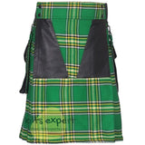Irish Heritage 16OZ Tartan Kilt With Detachable Pockets (Available In Different Tartan) - Kilt Experts