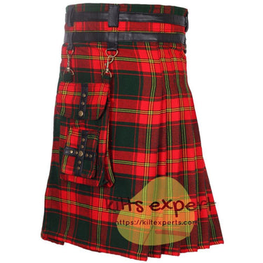 Irish Ulster Modern Best Tartan Utility Kilt With Detachable Pockets (60 Tartans Available) - Kilt Experts