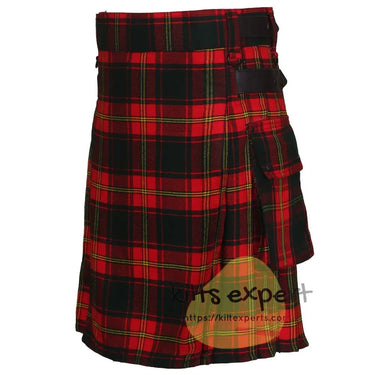 Irish Ulster Tartan Leather Straps Kilts For Men - Kilt Experts