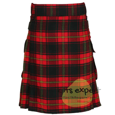 Irish Ulster Tartan Leather Straps Kilts For Men - Kilt Experts