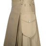 Khaki Cargo Utility Kilts For Men Kilt Experts