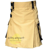 Khaki New Modern Utility Kilt Kilt Experts