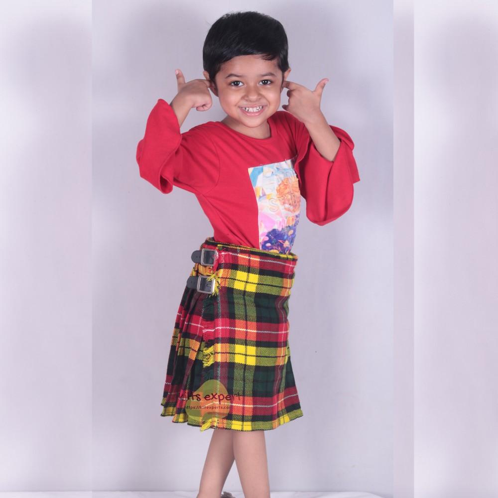 KIDS BOYS, GIRLS 13-Oz Casual / Formal Wear Scottish Tartan Kilt 25 Tartans Kilt Experts