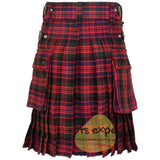 MacDonald Leather Straps Utility Kilt - Kilt Experts