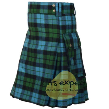 Mackay Ancient Tartan 16Oz Acrylic Wool Utility Kilt Kilt Experts