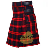 MacLachlan Tartan Leather Straps Utility Kilt Kilt Experts