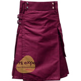 Mehroon Modern Utility Kilts For Active Men Kilt Experts
