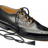 Men's Scottish Black Synthetic Leather Ghillie Brogues Kilt Shoes Kilt Experts