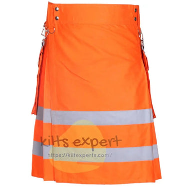 Modern Working Reflective Kilt With Detachable Pockets Kilt Experts