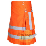 Modern Working Reflective Kilt With Detachable Pockets Kilt Experts