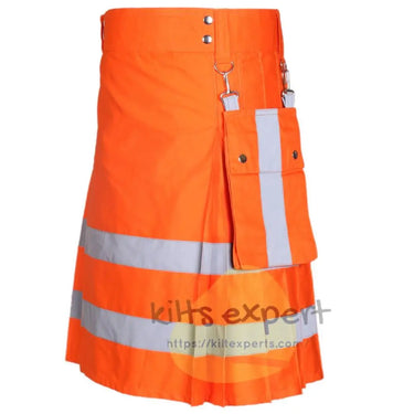 Modern Working Reflective Kilt With Detachable Pockets Kilt Experts