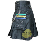 New Modern Fashion Utility Kilt With 4 Front Apron Free Kilt Experts