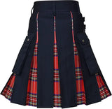 New Wedding Stylish Royal Stewart Hybird Kilt For Men's Kilt Experts