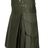 Olive Green Cargo Utility Kilts For Men Kilt Experts
