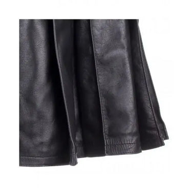 Pure Cowhide Black leather Utility Kilts For Men Kilt Experts