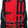 Red & Navy Deluxe Utility Fashion Kilt with Chain 100% Cotton 16-oz Heavy Fabric - Kilt Experts