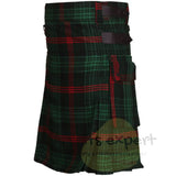 Rose Hunting Leather Straps Utility Kilt - Kilt Experts