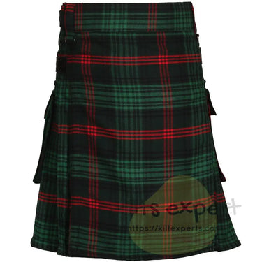 Rose Hunting Leather Straps Utility Kilt - Kilt Experts